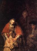 REMBRANDT Harmenszoon van Rijn The Return of the Prodigal Son (detail) oil painting picture wholesale